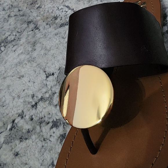 Tory Burch Patos Disk Sandal - Brown leather - Picture 6 of 9